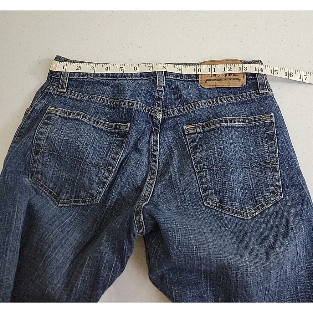 Signature Levi Strauss Straight Leg Jeans‎ Dark Wash Denim Casual Mens W30 L30